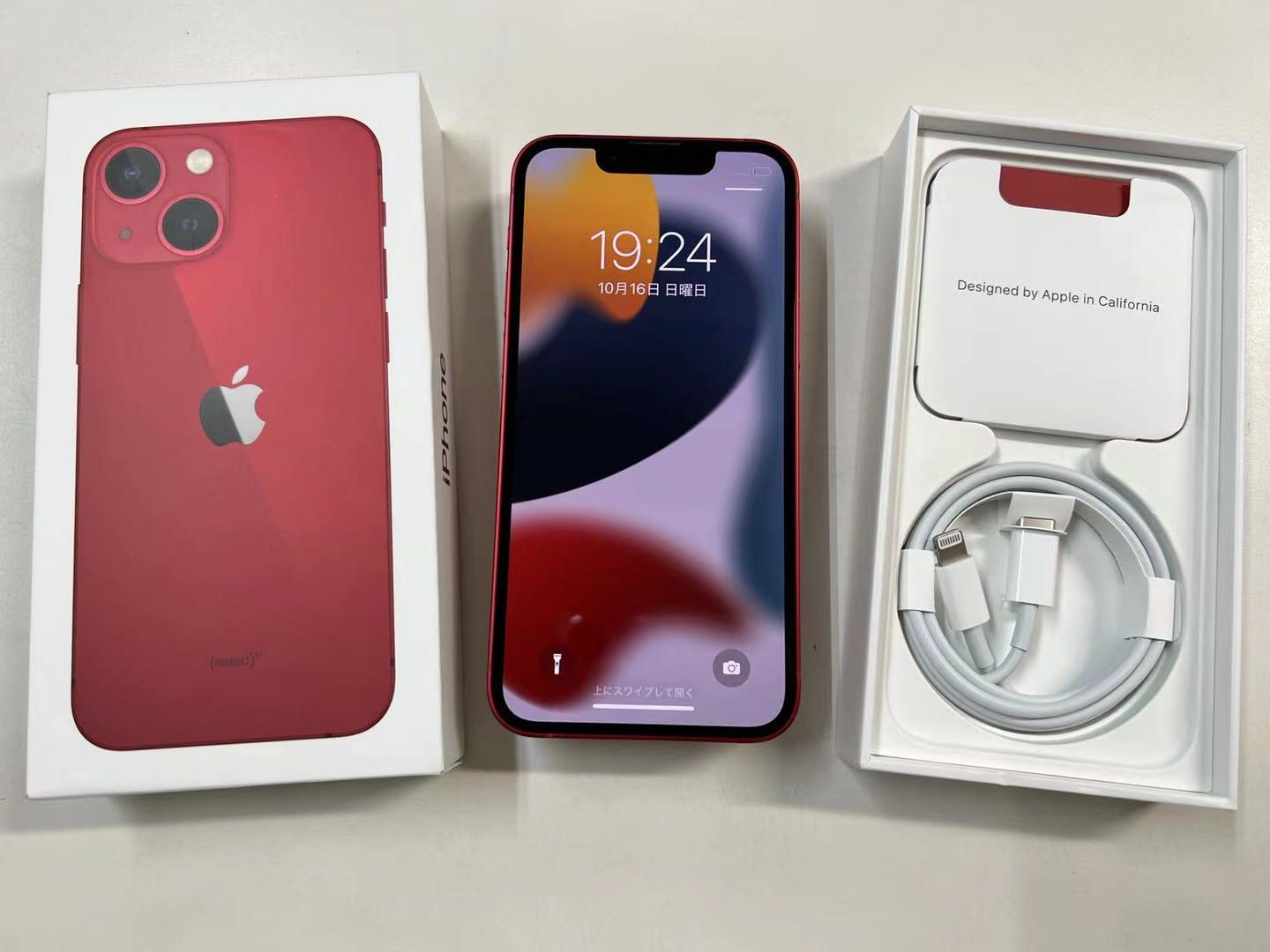 ムスビー｜美品 SIMフリー iPhone13 mini 128GB MLJG3J/A レッド 