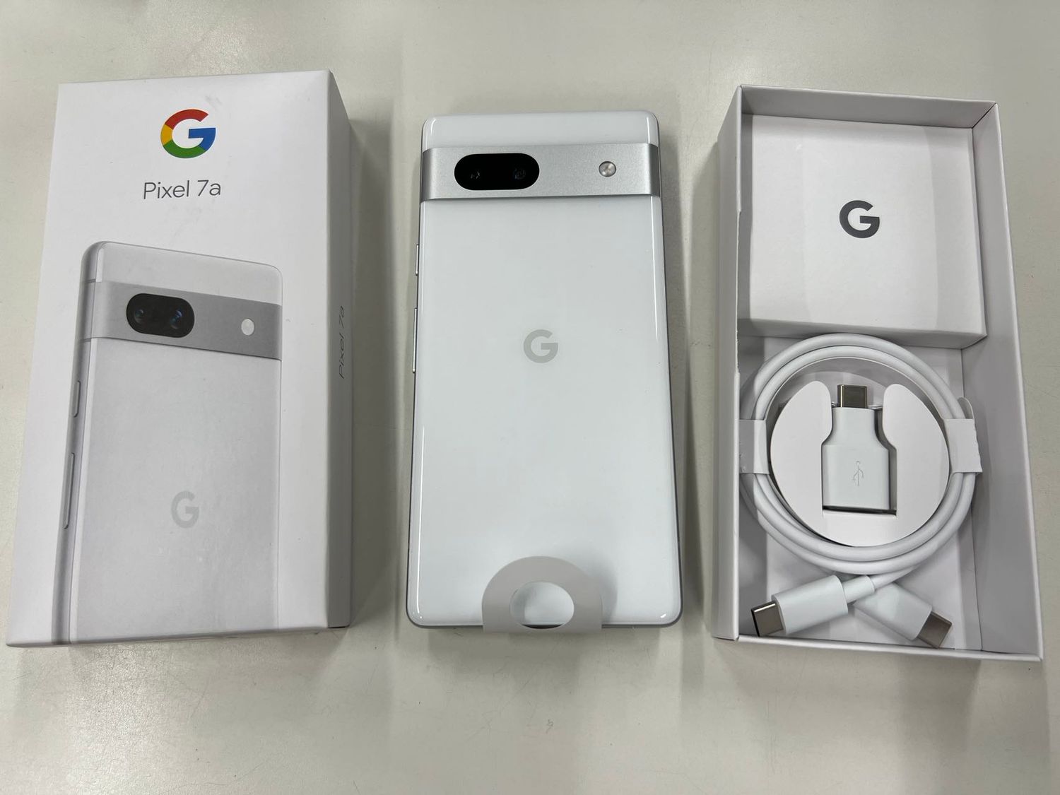 ムスビー｜美品 SIMフリー Google Pixel 7a Snow 128GB 訳あり【Google 