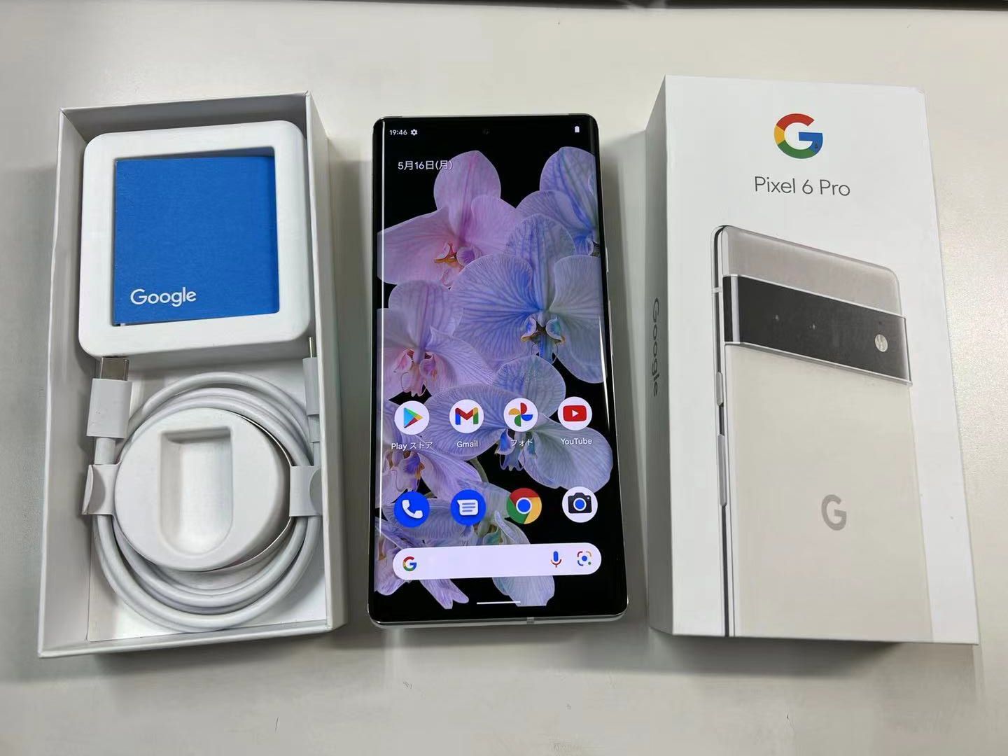 ムスビー｜美品 SIMフリー Google Pixel 6 Pro128GB ホワイト 訳アリ 