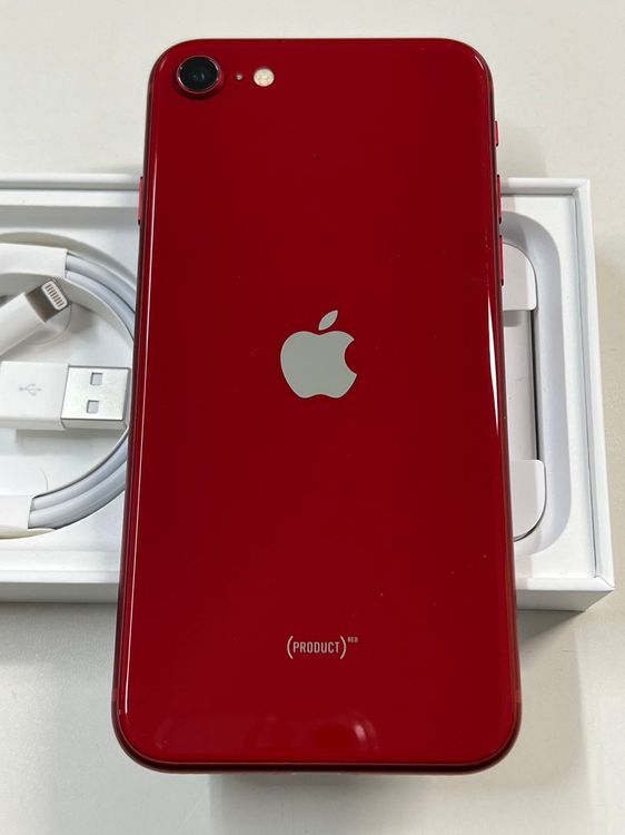 ムスビー｜美品 メーカー保証SIMフリーiPhone SE3 128GB Red MMYH3J/A 
