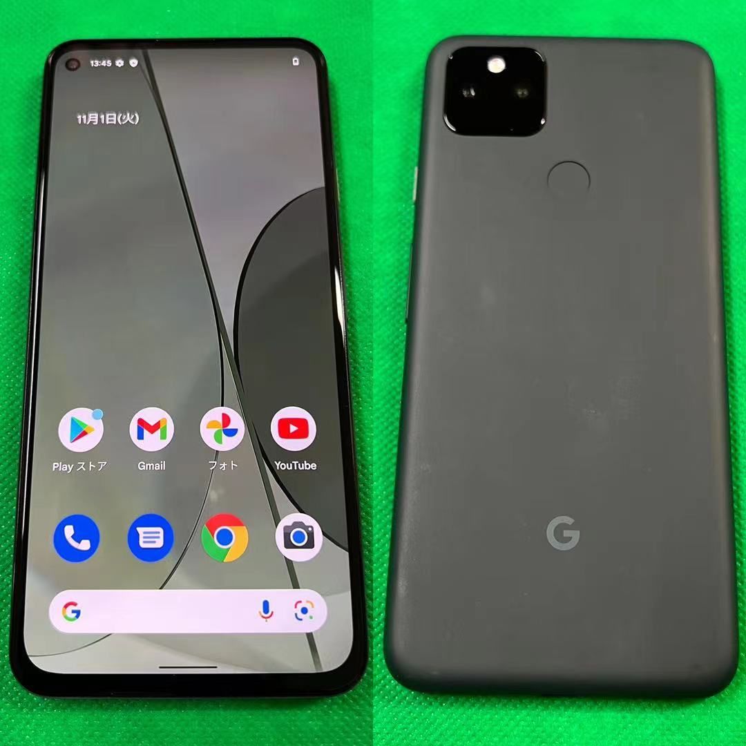 ムスビー｜美品 SIMフリー Pixel 5a 5G 6.34インチ 128GB ブラック 訳 