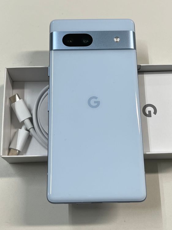 ムスビー｜美品 SIMフリー Google Pixel 7a 128GB Sea ブルー 訳アリ 