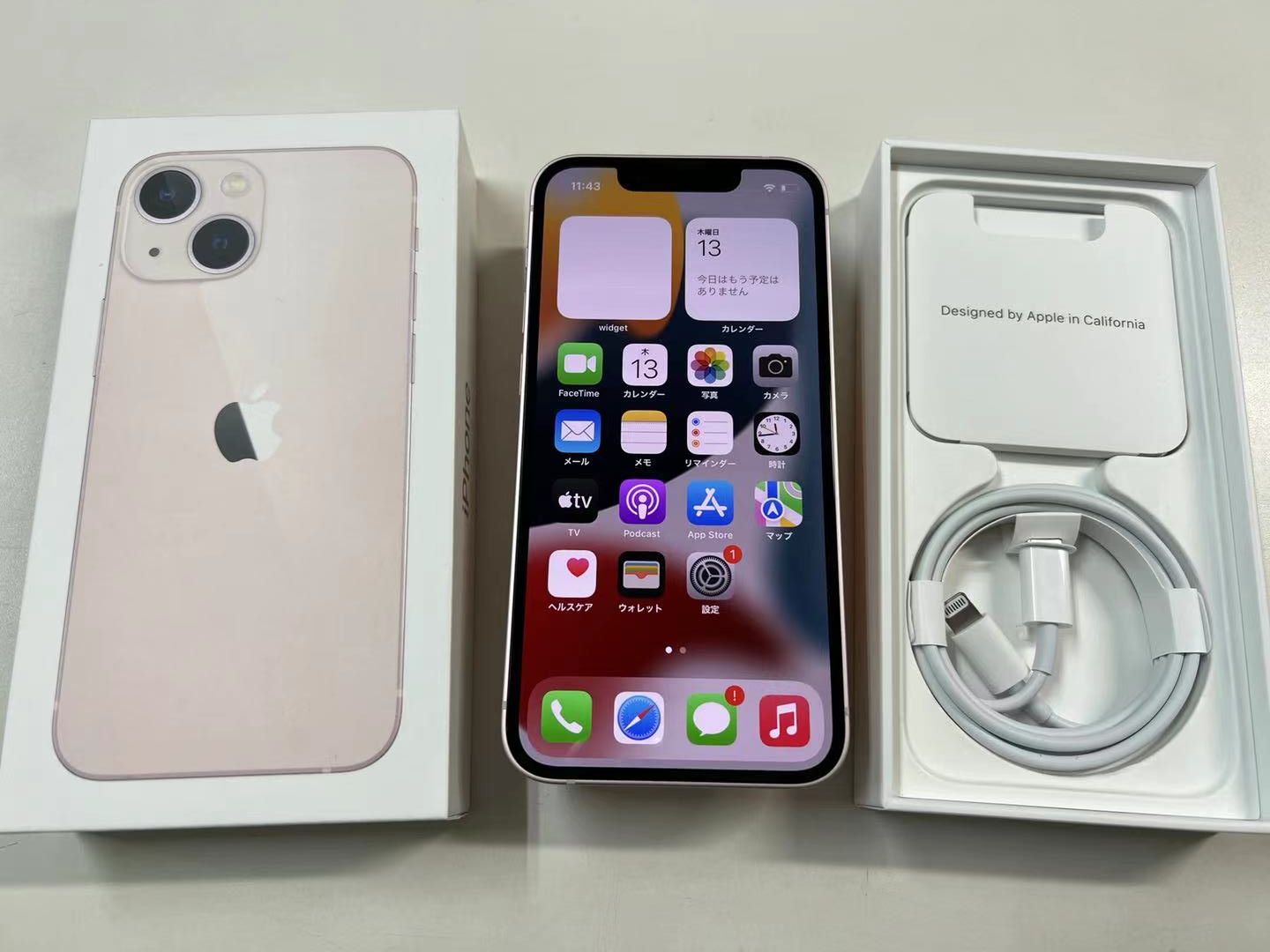 ムスビー｜中古 SIMフリー iPhone13 mini 128GB ピンク デモ機 赤ロム 