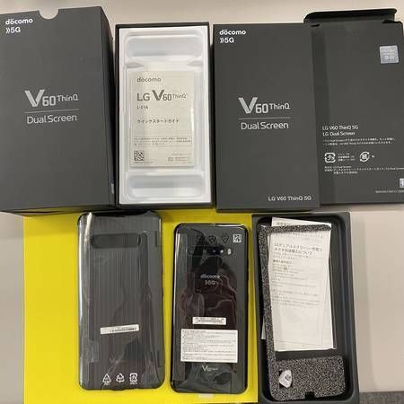 ムスビー｜未使用品 ドコモ LG V60 ThinQ 5G L-51A Black ジャンク品 