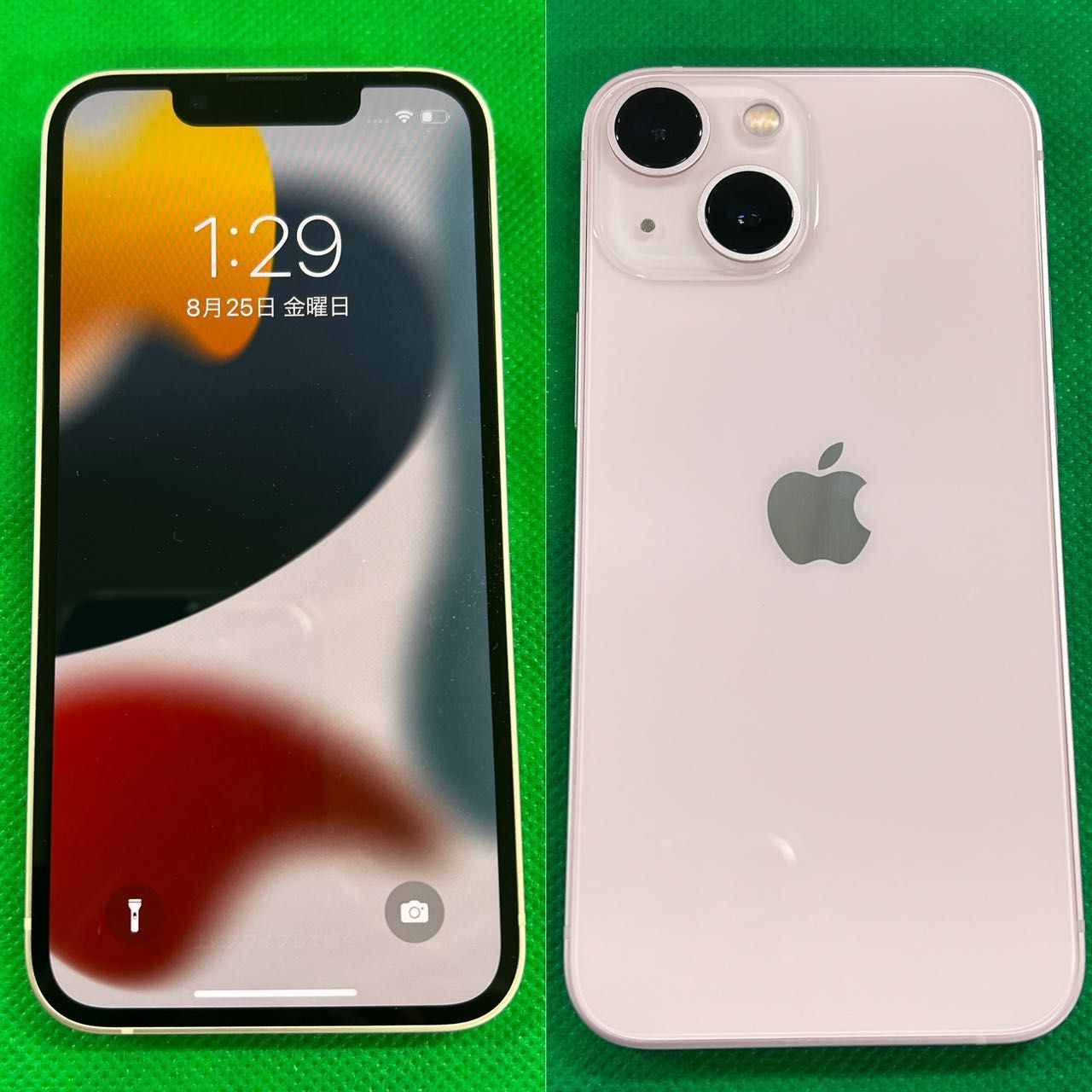 ムスビー｜中古 SIMフリー iPhone13 mini 128GB ピンク デモ機 一括〇 