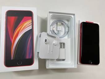 ムスビー｜美品 SIMフリー iPhoneSE 128GB MXD22J/A レッド 付属品未 