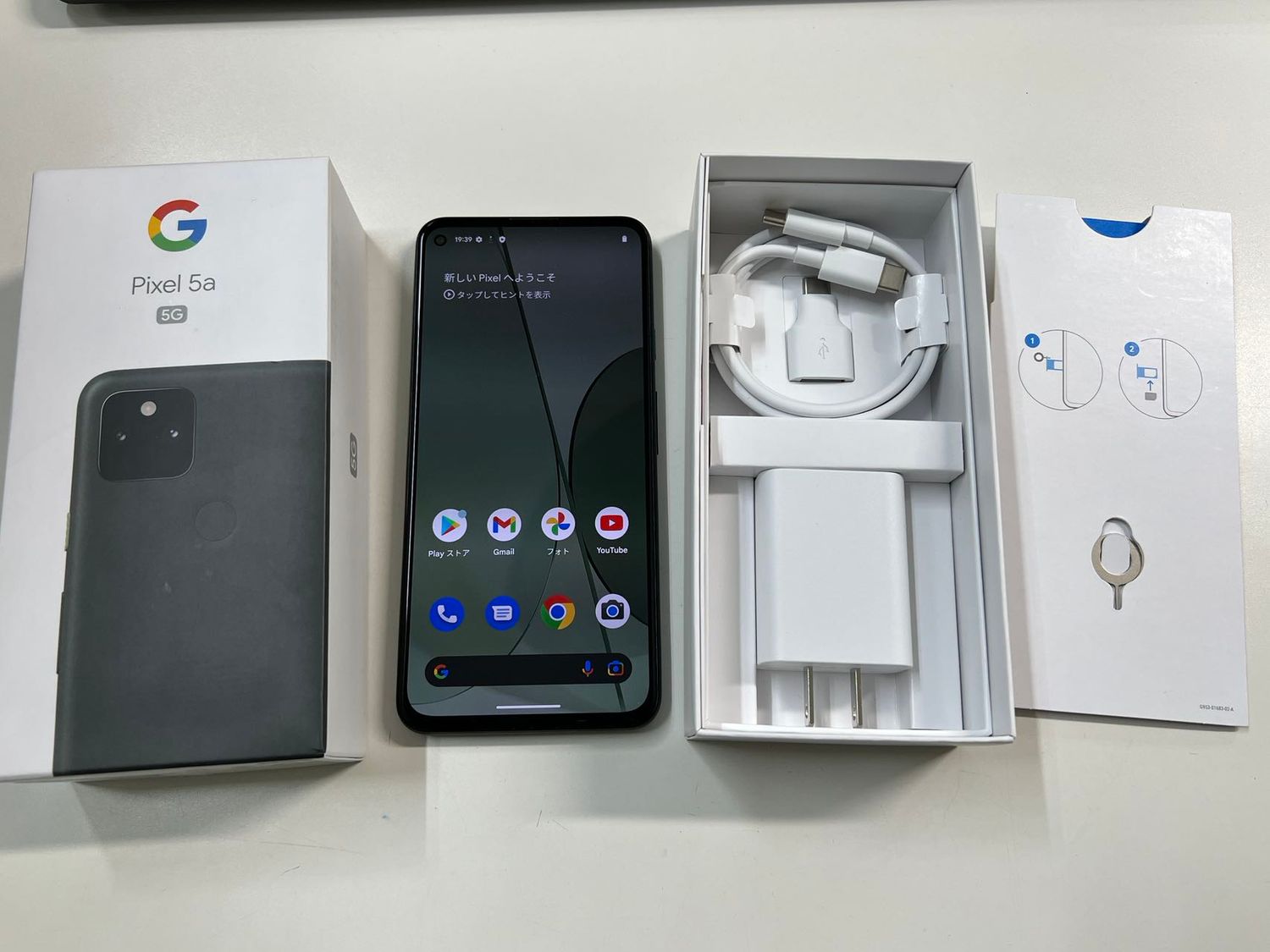 ムスビー｜新品同様 SIMフリー Pixel 5a 5G 6.34インチ 128GB ブラック  