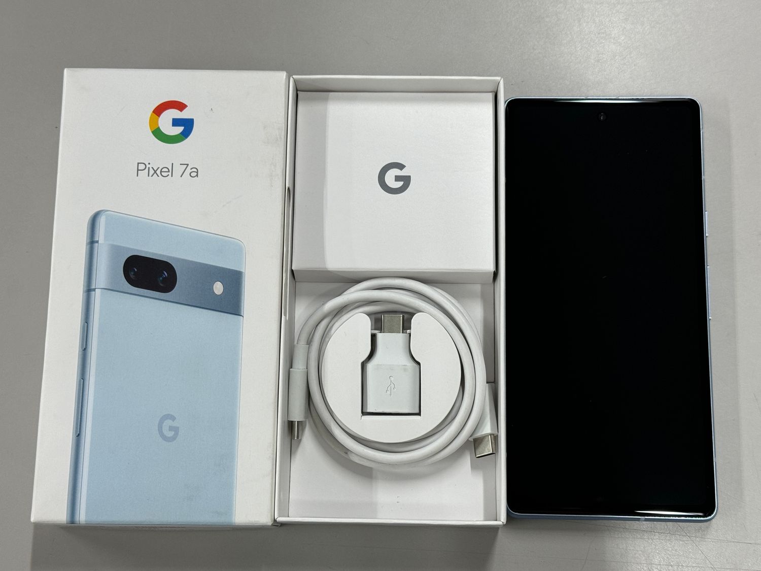 ムスビー｜美品 SIMフリー Google Pixel 7a 128GB Sea 一括○【Google 