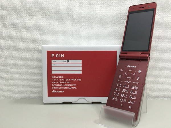 ムスビー｜☆新品未使用品☆docomo ガラケー P-01H レッド【P-01H NTT 