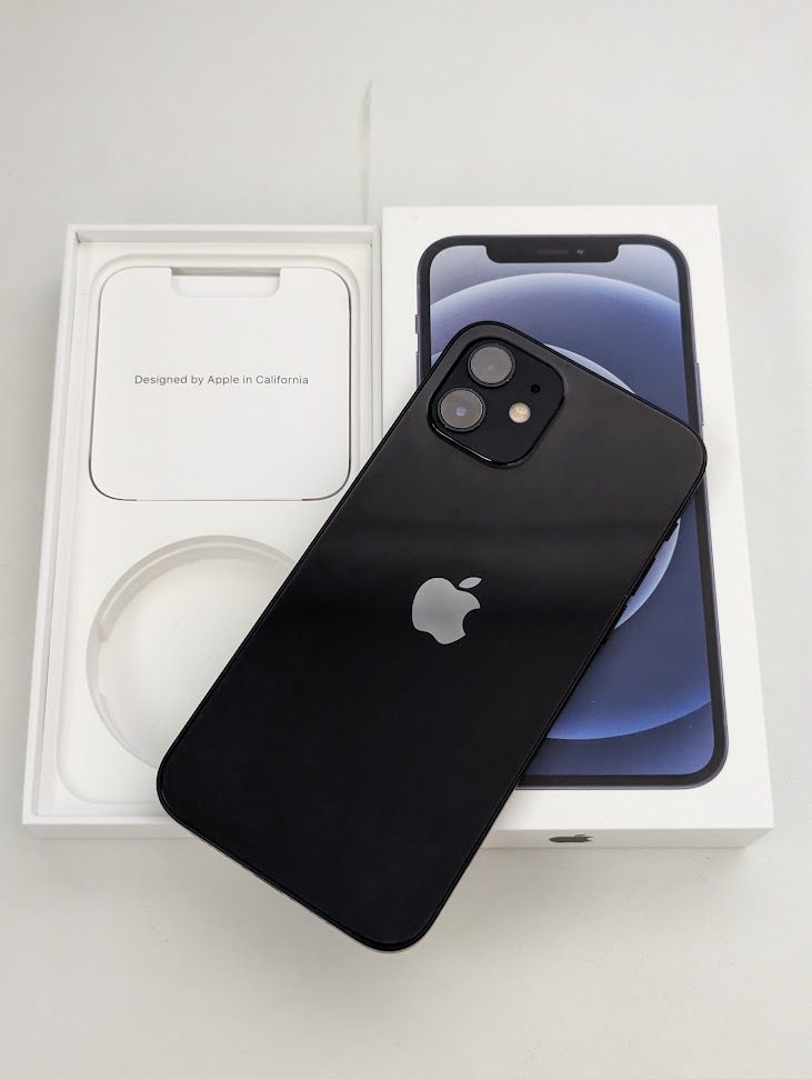 ムスビー｜美品 SIMフリー iPhone12 128GB ブラック【iPhone12 SIM 