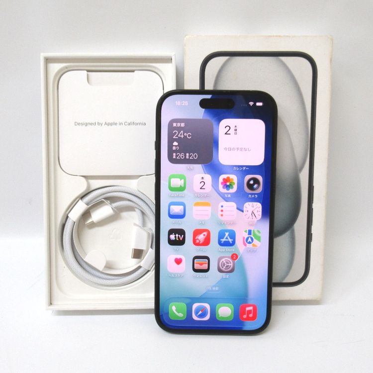 �ڼ��ߤʤߡۡ�71��SIM�ե꡼��iPhone 15 128GB �֥�å� MTMH3J/A ���