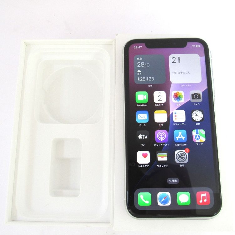 �ڼ��ߤʤߡۢ�docomo��iphoneXR MT032J/A 64GB���ۥ磻�� ��Ƚ�ꢣ���
