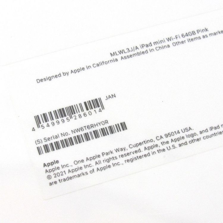 �ڼ��ߤʤߡۢ�ipad mini (��6����) MLWL3J/A 64GB Wi-Fi��ǥ뢣̤����