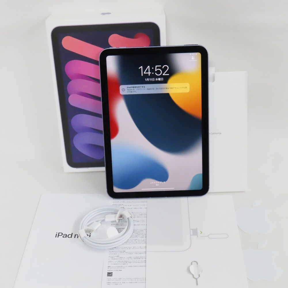 セール中☆iPad mini 6 酷く 64GB パープル Wi-Fi タッチペン付き
