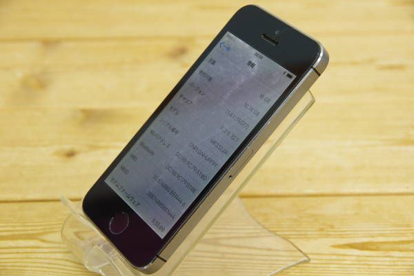 ムスビー｜ジャンク docomo iPhone 5s 16GB スペースグレイ ME332J/A 