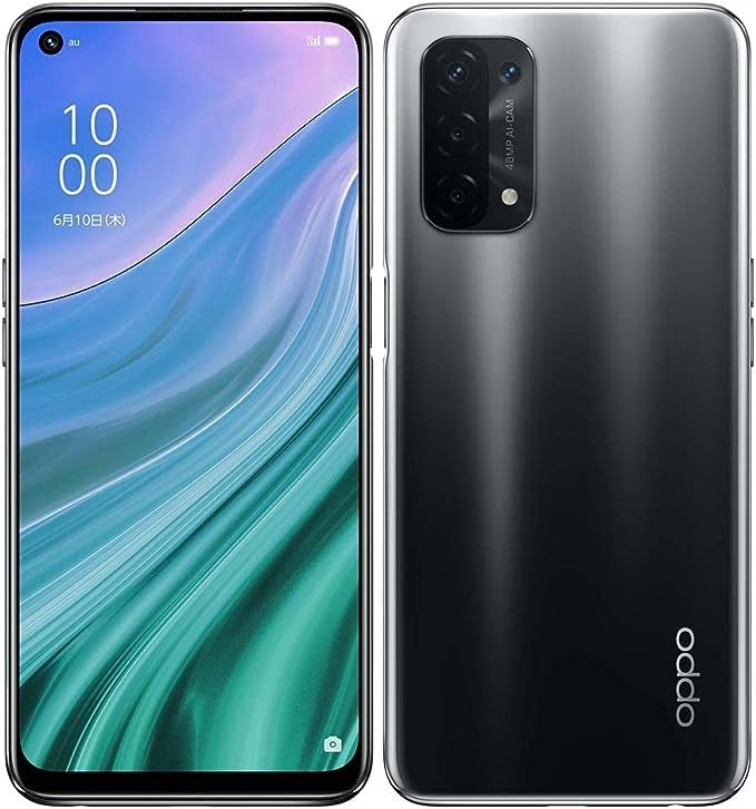 ムスビー｜未使用 SIMフリー au OPPO A54 5G OPG02 シルバーブラック 