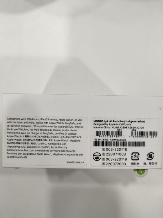 ���ʡ�̤���� Airpods Pro ��2����(Lightning) MQD83J/A