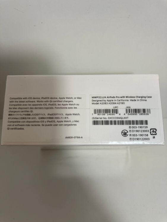 ���ʡ�̤���� Airpods Pro ��1����(Lightning) MWP22J/A