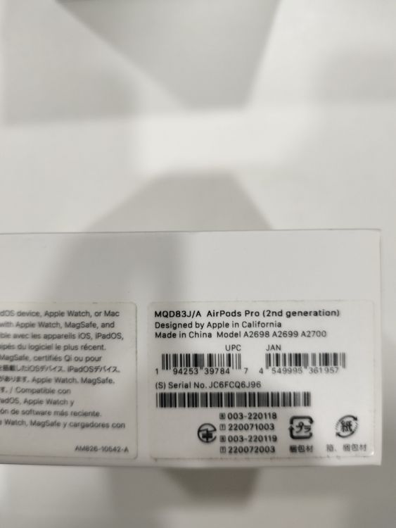 ���ʡ�̤���� Airpods Pro ��2����(Lightning) MQD83J/A