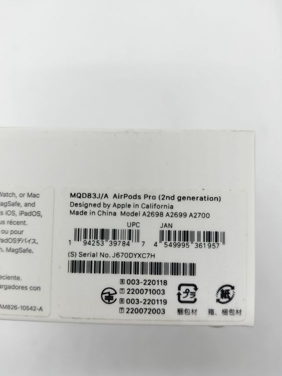 ���ʡ�̤���� Airpods Pro ��2����(Lightning) MQD83J/A