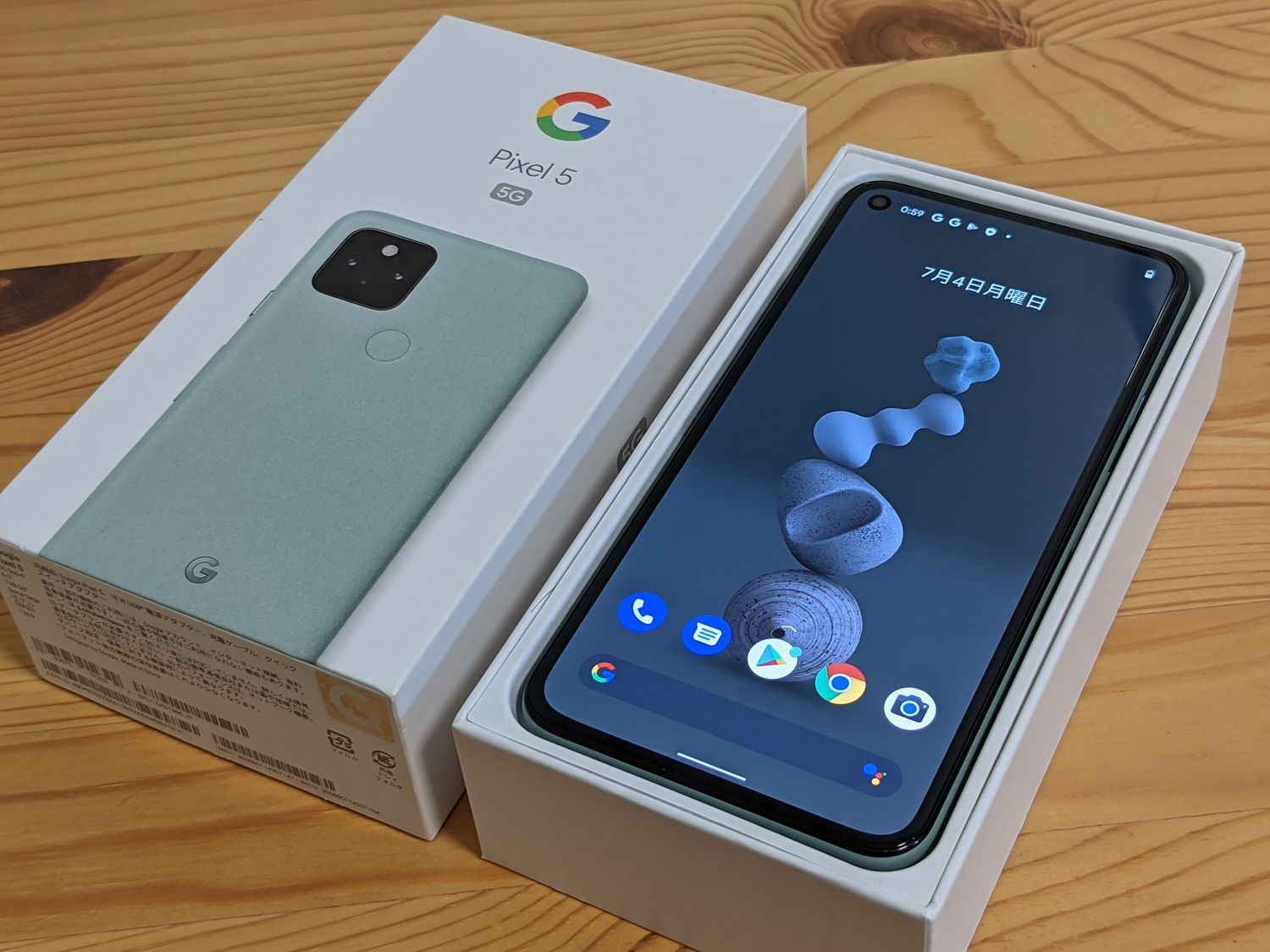 ムスビー｜【新品同様/付属品完備】SIMフリー版 Google Pixel5 128GB 