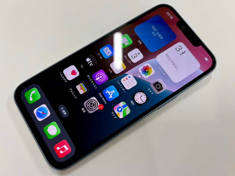 ХХåƥ꡼100SIMե꡼ iPhone14 128GB ֥롼