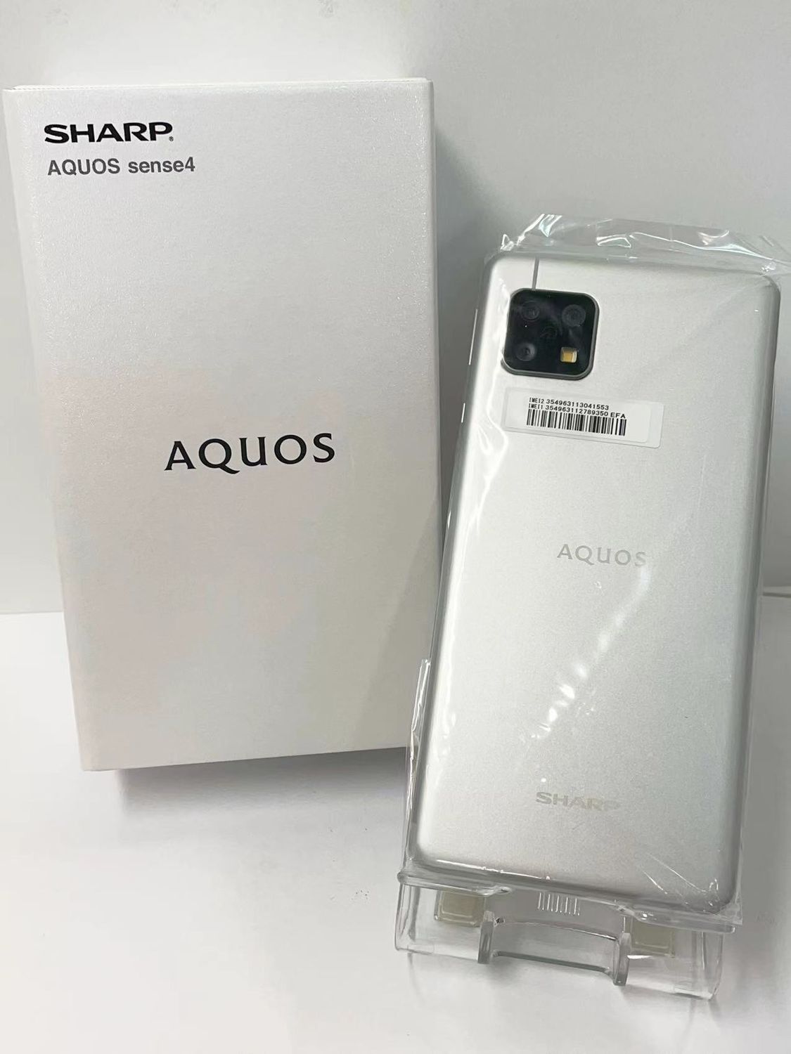 ムスビー｜セイモバイル☆箱痛み・新品 AQUOS sense4 SH-M15 シルバー  