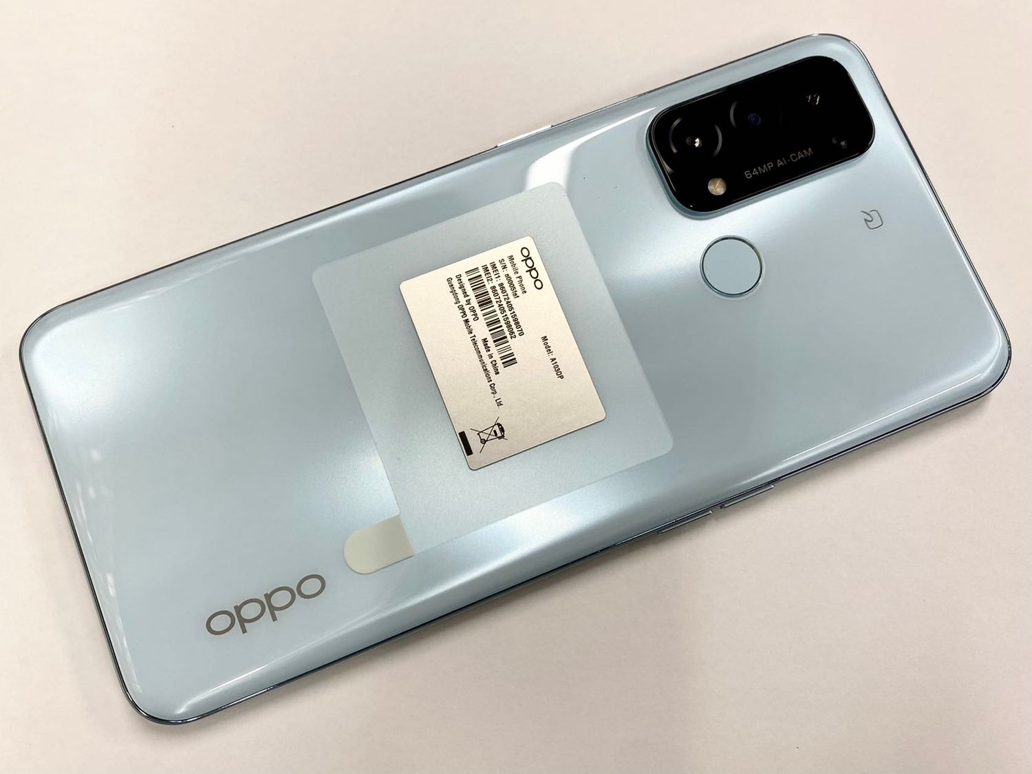 OPPO Reno5 A（SIMフリー版）- アイスブルー （中古】Oppo ymobile  