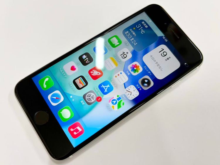 ������Х����SIM�ե꡼ iPhone SE(�裲����) 64GB �ۥ磻��