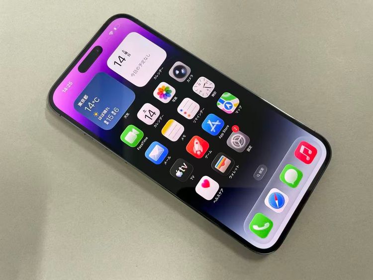 ������Х�����Хåƥ꡼100%SIM�ե꡼iPhone14 Pro Max 128GB �ѡ��ץ�