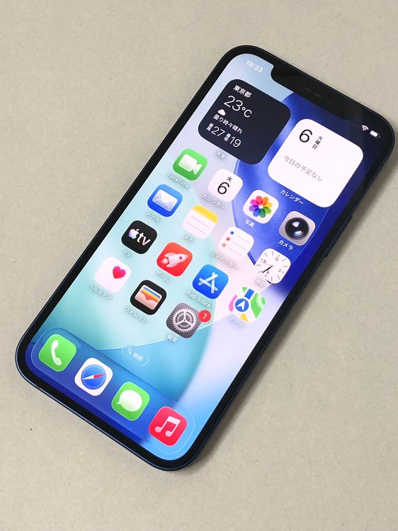 ������Х�������SIM�ե꡼ iPhone 12 64GB �֥롼