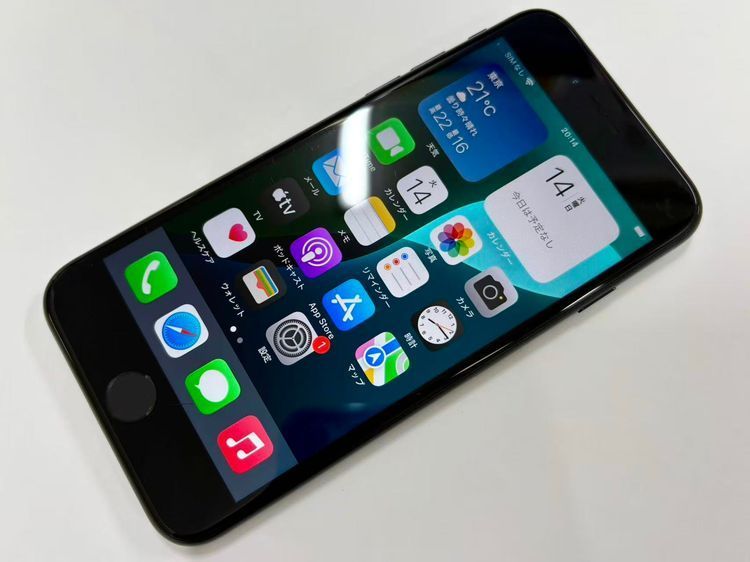 ������Х����SIM�ե꡼ iPhone SE(�裲����) 64GB �֥�å�