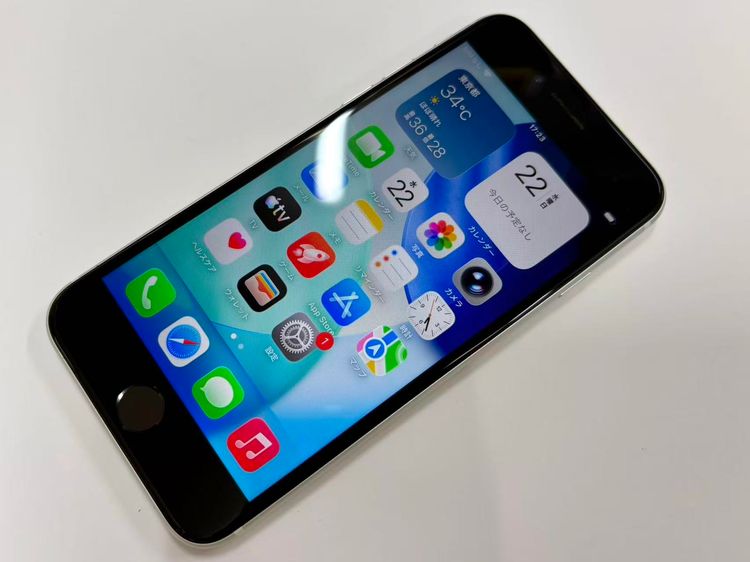 ������Х��������SIM�ե꡼ iPhone SE(�裲����) 128GB �ۥ磻��