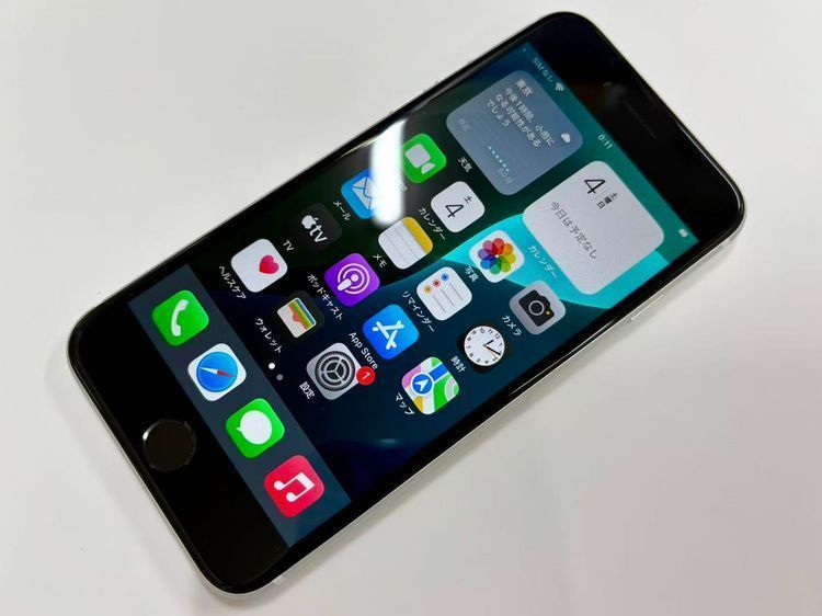 ������Х����SIM�ե꡼ iPhone SE(�裲����) 64GB �ۥ磻��