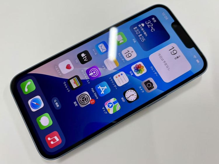 ХХåƥ꡼100SIMե꡼ iPhone14 128GB ֥롼