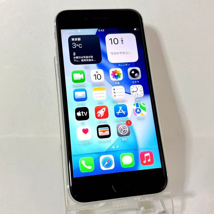 ������Х�������� SIM�ե꡼ iPhone SE(��2����) 64GB �ۥ磻��