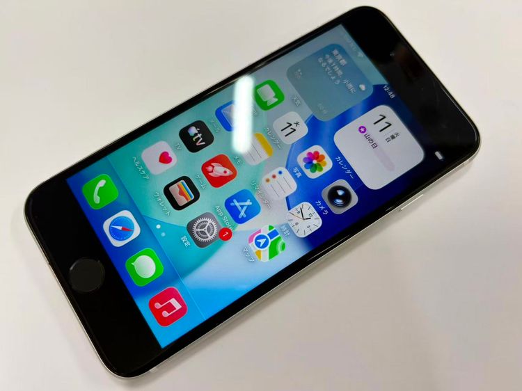������Х����SIM�ե꡼ iPhone SE(��2����) 64GB �ۥ磻��