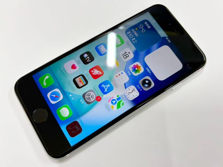 ������Х�����������SIM�ե꡼ iPhone SE(�裲����) 256GB �ۥ磻��