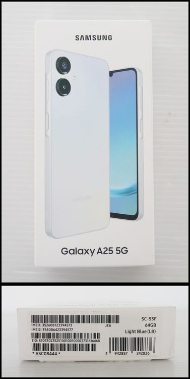 ̤���� docomo Galaxy A25 5G SC-53F �饤�ȥ֥롼 64GB ��