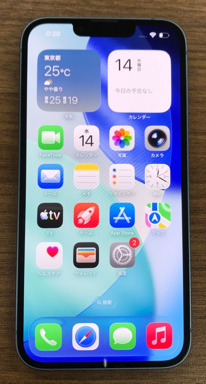 ��JCKA�ۡ���SIM�ե�� iphone14�� 128GB �����֥롼��