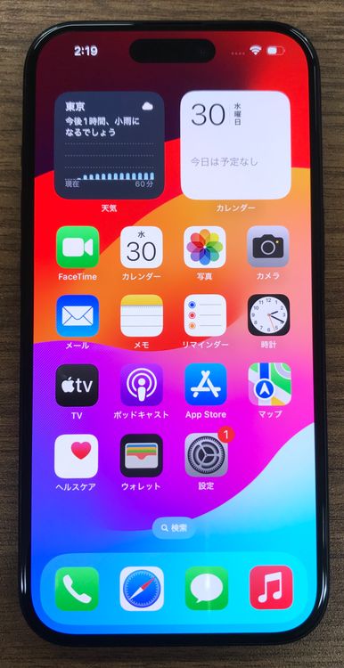 ��JCKA�ۡ����ʡ�����100%��SIM�ե�� iphone15��128GB���֥�å���