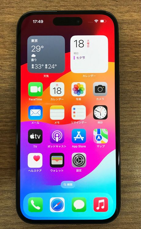 ��JCKA�ۡ�����100%�����ʡ�SIM�ե�� iphone15�� 128GB ���֥�å���