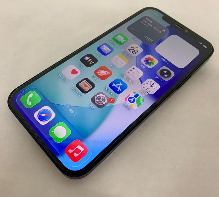 �ڶ��Сۡ����ʡ�sim�ե꡼��iPhone12��64GB���֥�å����Хåƥ꡼80���