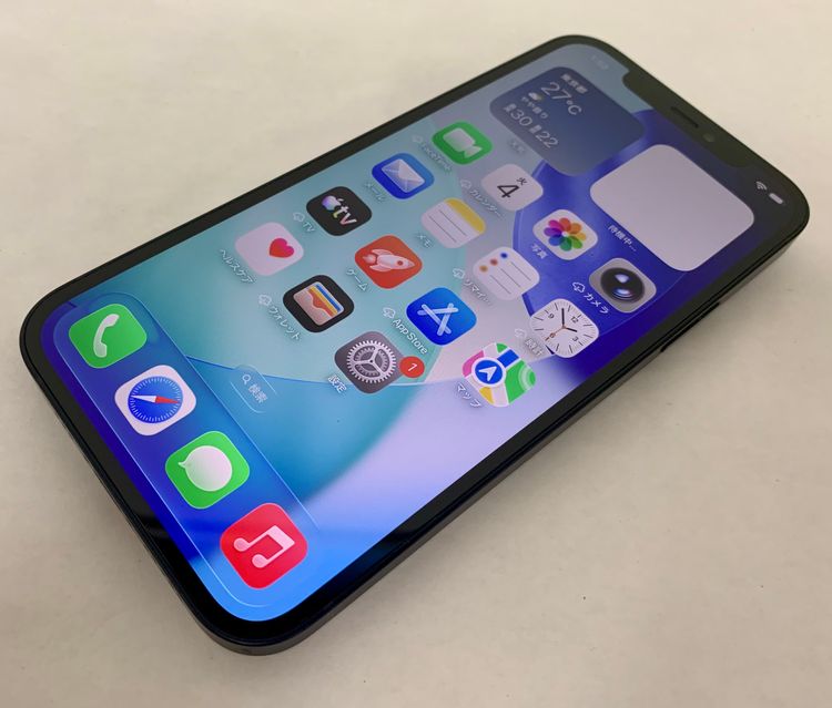 �ڶ��Сۡ����ʡ�sim�ե꡼��iPhone12��64GB���֥�å����Хåƥ꡼83���