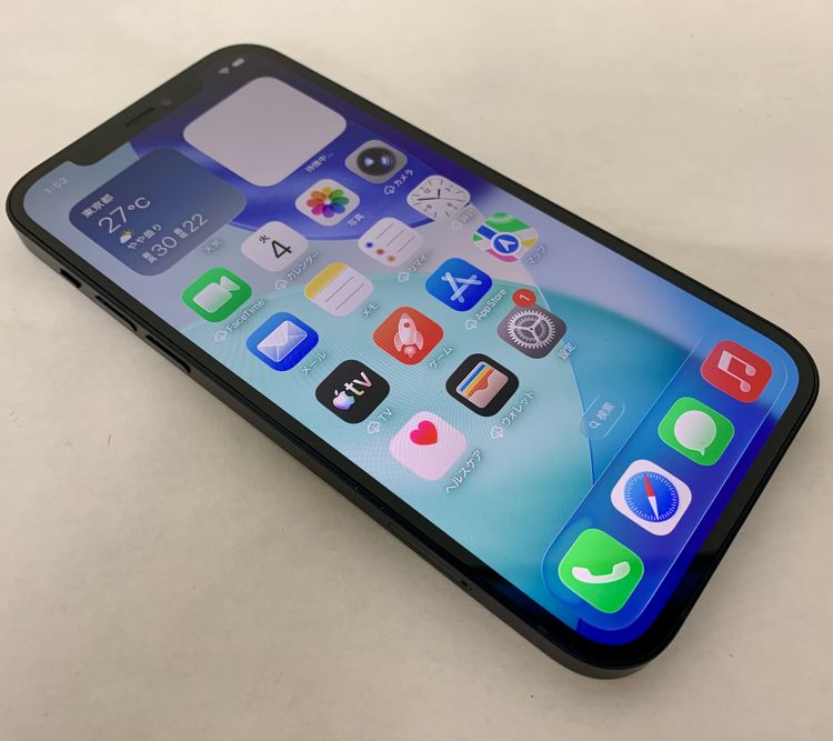 �ڶ��Сۡ����ʡ�sim�ե꡼��iPhone12��64GB���֥�å����Хåƥ꡼83���
