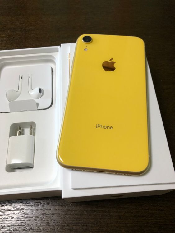 ムスビー｜超美品 国内版 simフリー iPhoneXR 64GB イエロー色【iPhone 