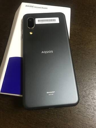 ムスビー｜新品未使用 simフリー aquos sense3 basic shv48 ブラック色 