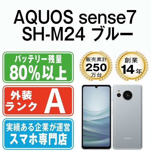 ����š� AQUOS sense7 SH-M24 �֥롼 shm24bl8mtm