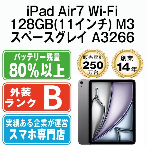 ����š� iPad Air7 Wi-Fi 128GB 11����� M3 ���ڡ������쥤 A3266  eSIM����ü��ipda7mtm4309