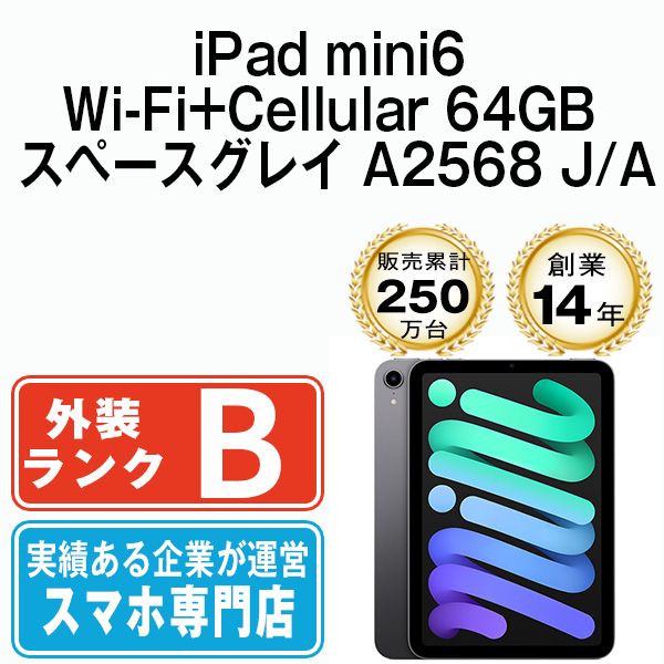 ����š� iPad mini6 Wi-Fi+Cellular 64GB ���ڡ������쥤 A2568 ipdm6mtm2679